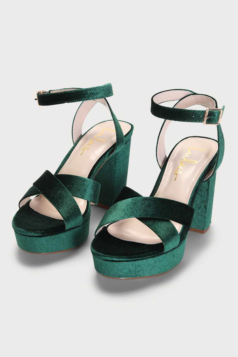 green heels platform