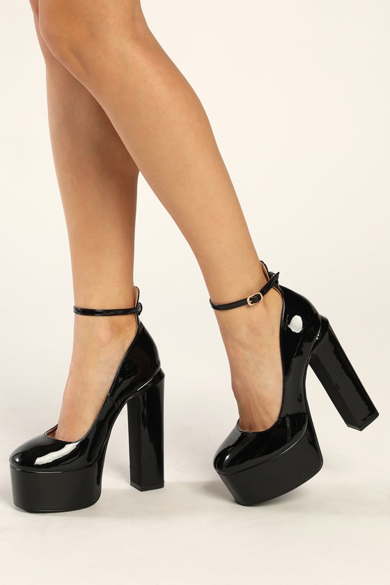 Giaro KIKI BLACK MATTE PLATFORM PUMPS - Shoebidoo Shoes | Giaro high heels