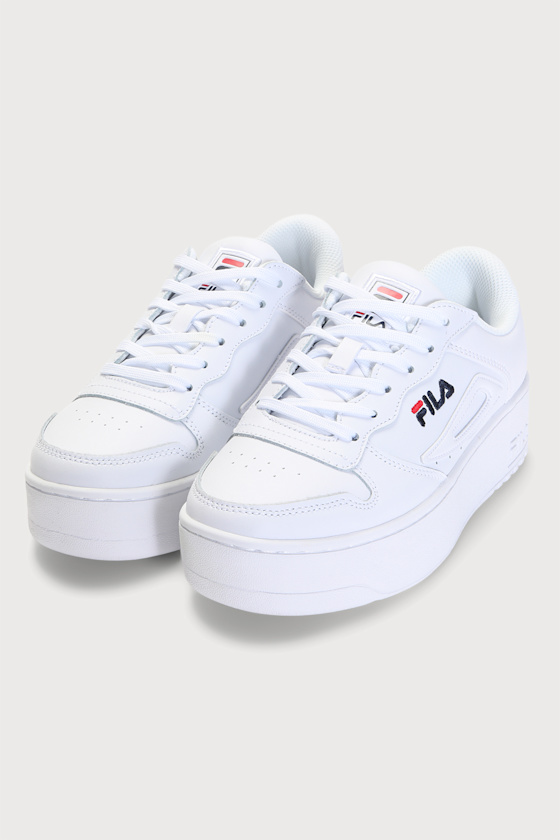 FILA FX-115 Sneakers - Leather Sneakers - Platform Sneakers - Lulus