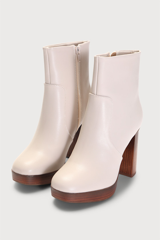 DV by Dolce Vita Marigold Boots Platform Boots Ivory Boots Lulus