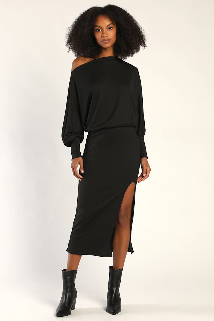 tight pink off the shoulder dress Lady Black Tie - Sophie Mini Dress - Hot Pink