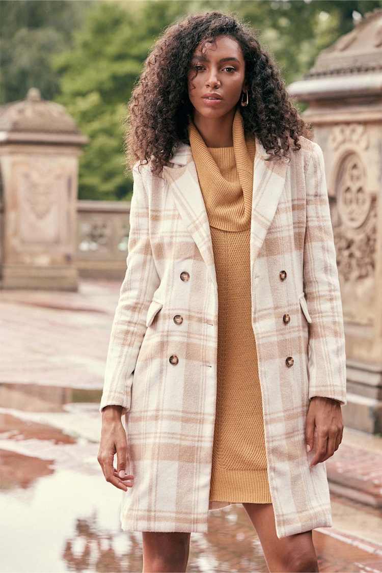 knee length dresses for ladies Camel Surplice Belted Sweater Dress – Kaye's CC Boutique main image 1