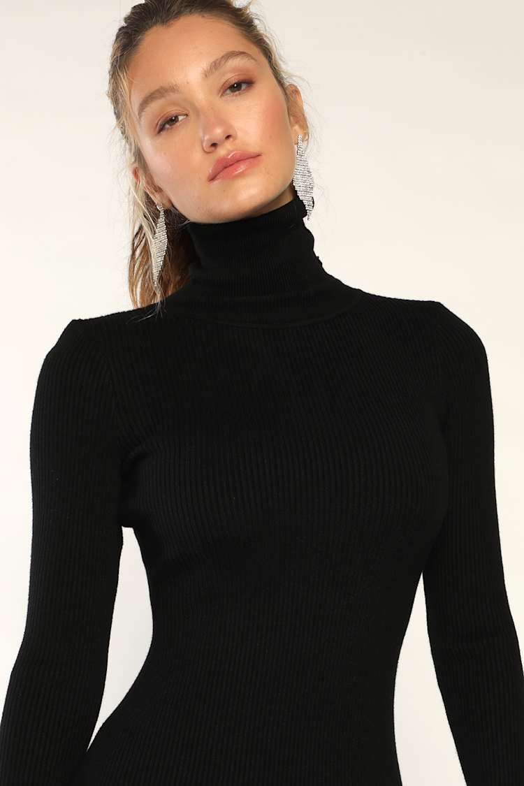 anna in black dress Anna Cowl Evening Dress Black / M main image 1
