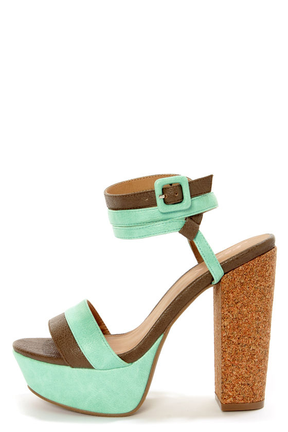 ankle wrap platform sandals