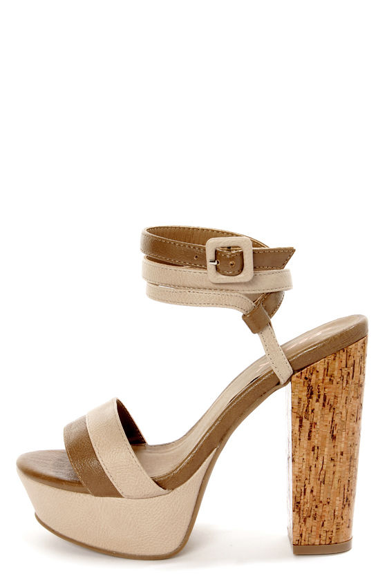 ankle wrap platform sandals