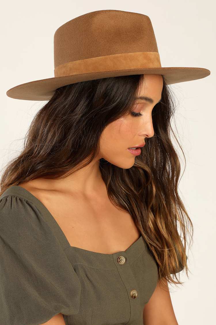 Lack of Color Mirage Hat - Wool Fedora Hat - Brown Fedora  display picture 1