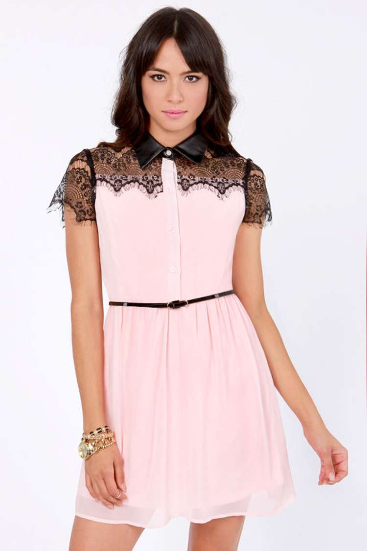knee length dresses for ladies Girls' Pink Christmas Twirl Dress