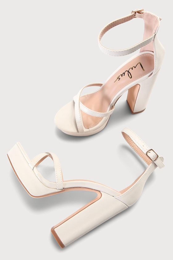 Dale Bone Platform Ankle Strap High Heel Sandals 4