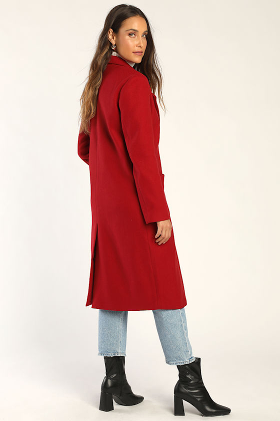 Style Squad Wine Red Coat 6