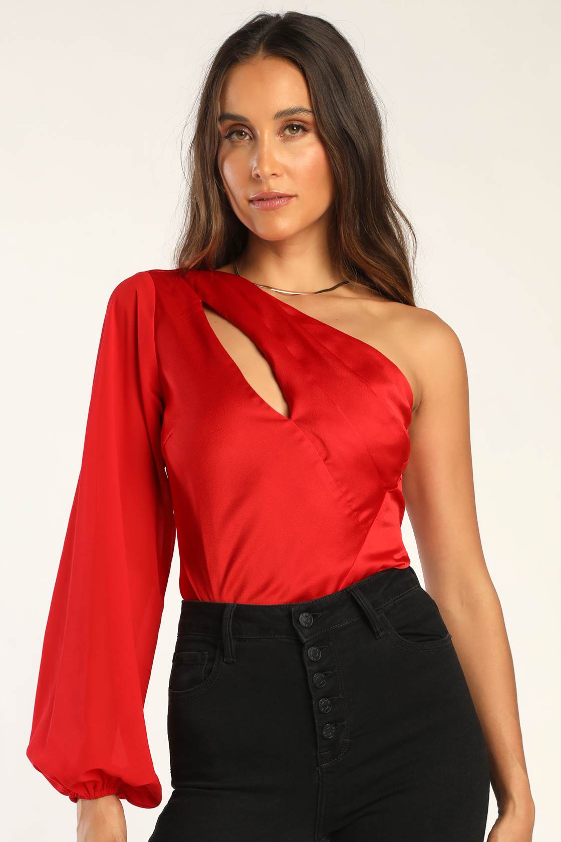 Starline Padded Cup Bodysuit - Red main image 1