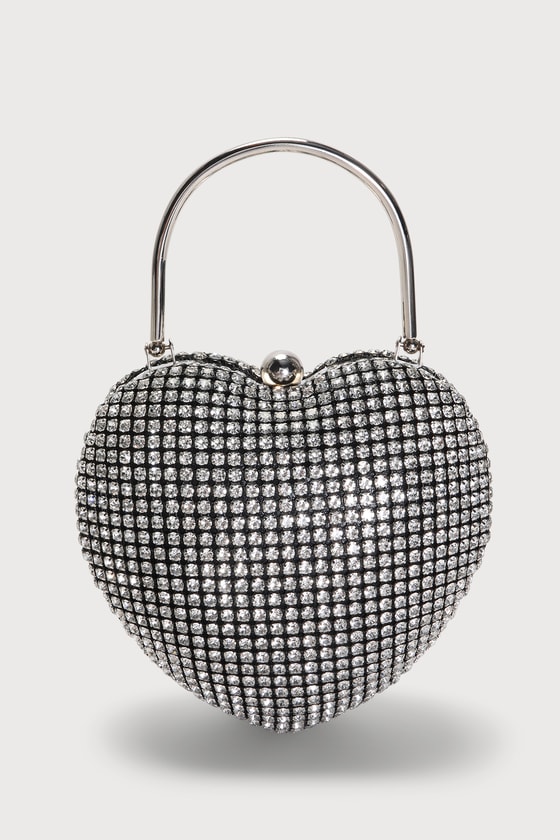 Billini Belle Bag - Silver Rhinestone Handbag - Mini Handbag - Lulus