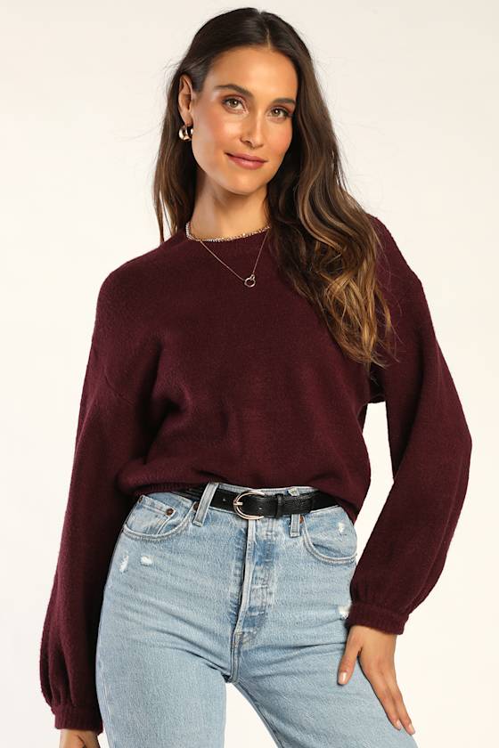 Plum Soft Sweater Jacket