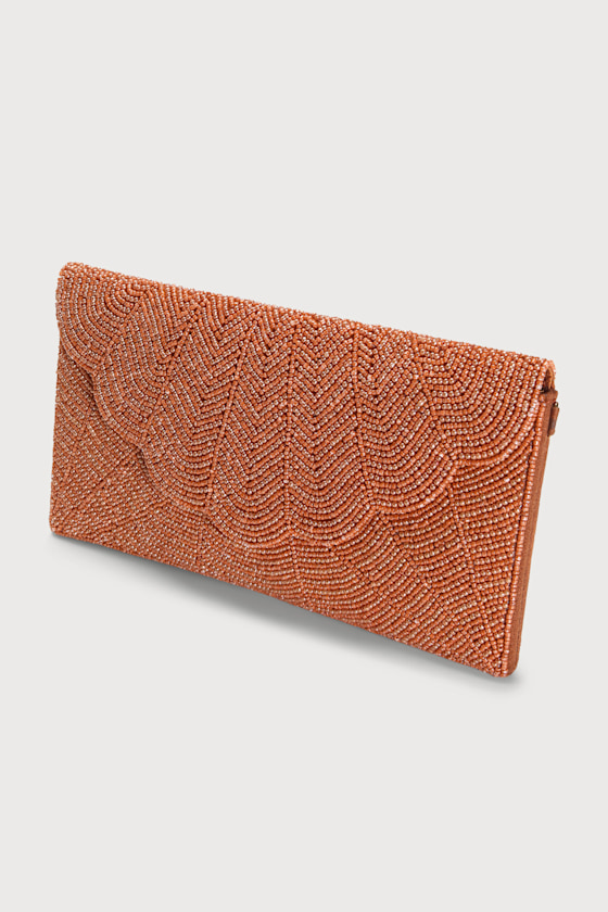 Junipero Copper Beaded Clutch 6
