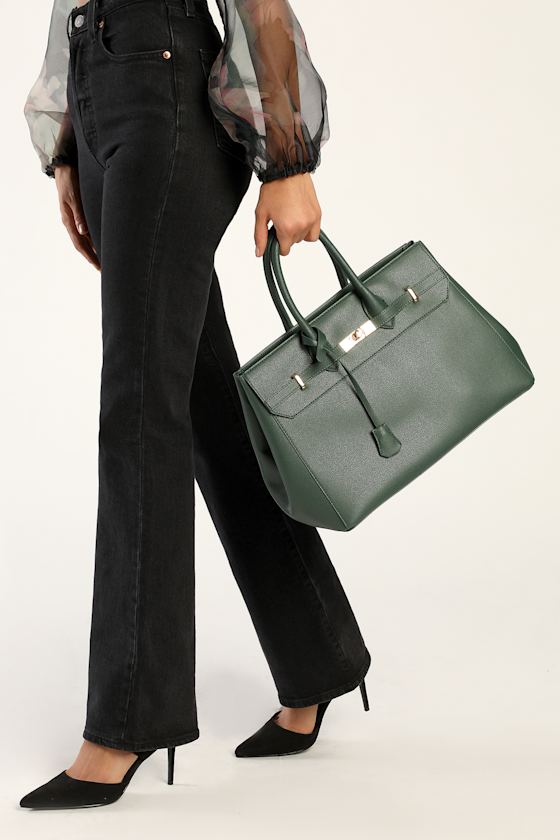 Big Time Style Dark Green Tote Bag 6