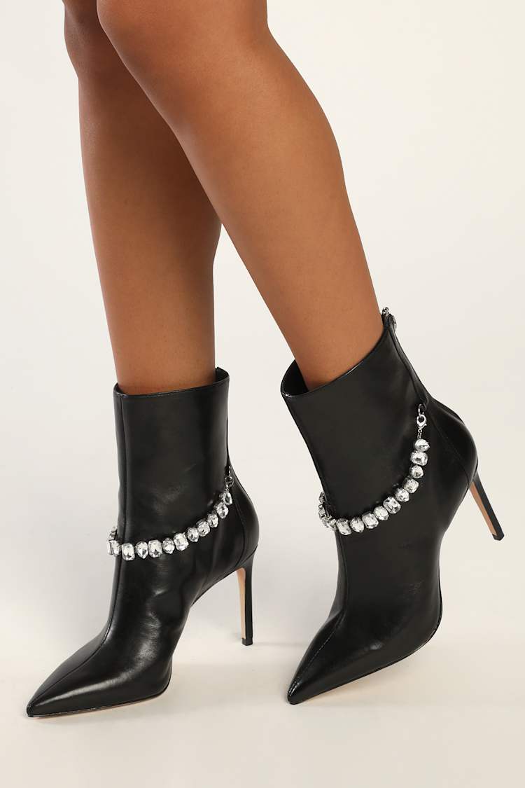 heeled calf boots