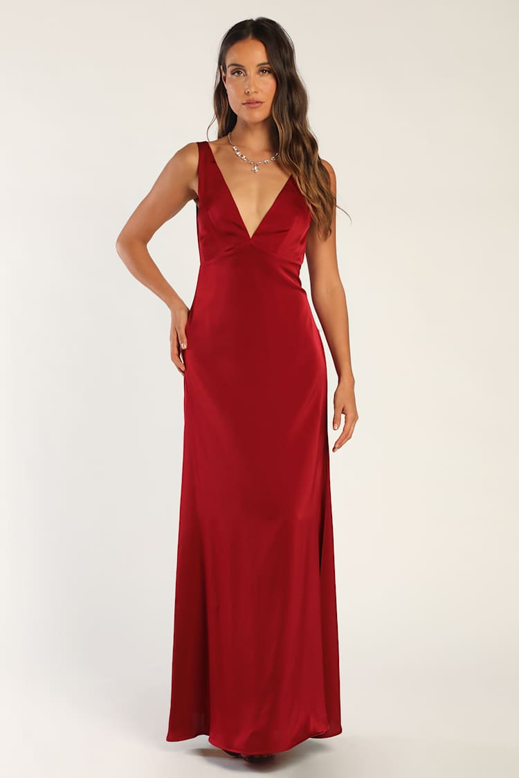 strapless open back dress Elegant Mermaid Scarlet Spaghetti Straps Evening Dresses Chic High Split Sleeveless Prom Dresses On Sale
