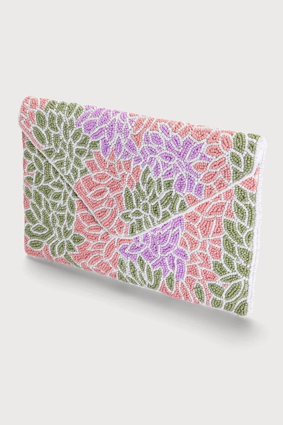 Multi Color Floral Bangle Clutch