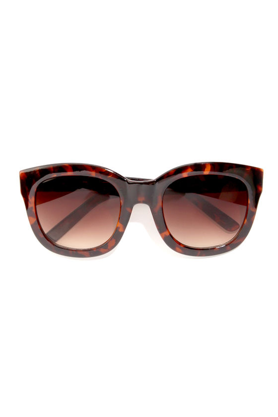 A.J. Morgan Feline Sunglasses - Tortoise Sunglasses - $13.00 - Lulus
