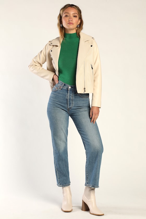 Statement Status Green Mock Neck Long Sleeve Bodysuit 2