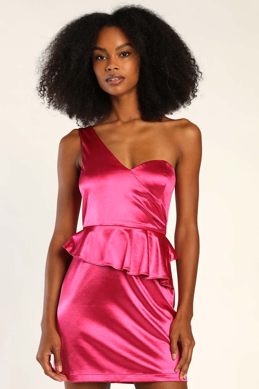 knee length dresses for ladies Ever-Pretty Satin Empire Waist Maxi Summer Formal Wedding Guest Dress with Pockets main image 1