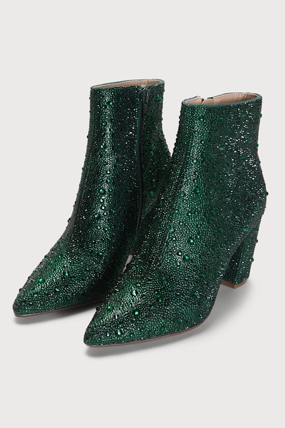 cady rhinestone ankle booties