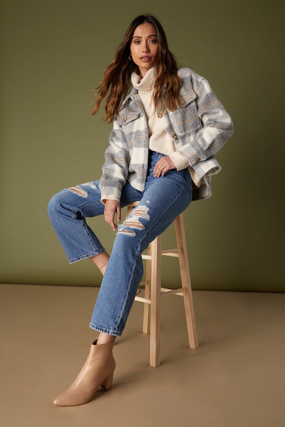 thick mock neck sweater