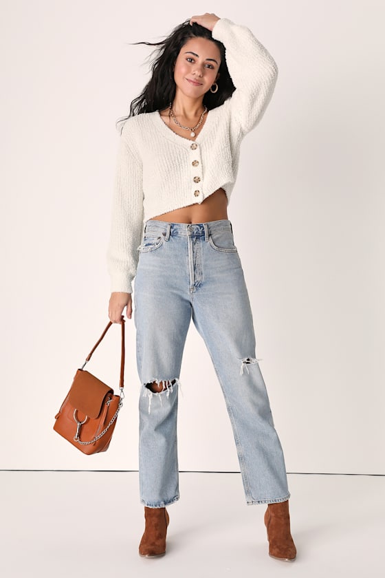 Lenyx Knit Cardigan Ivory