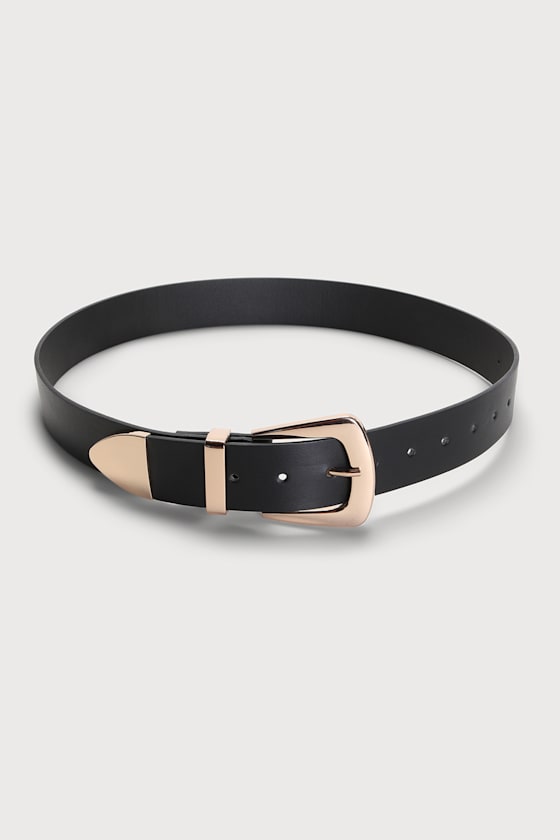 Bring out the Best Black Oversized Buckle Belt 1