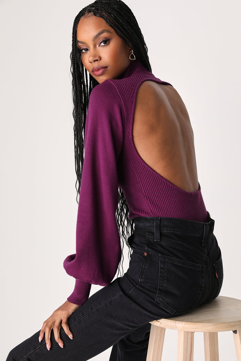 Trendyol Collection Plum Knitted Bodysuit with Pleated Detail and Flexible  Snap Fasteners TWOSS23BD00006 - Trendyol