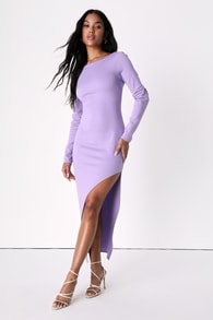 Dreaming About You Lilac Long Sleeve Maxi Dress