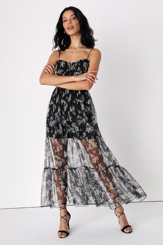 LOOK 640 BUSTIER TULLE DRESS main image 1