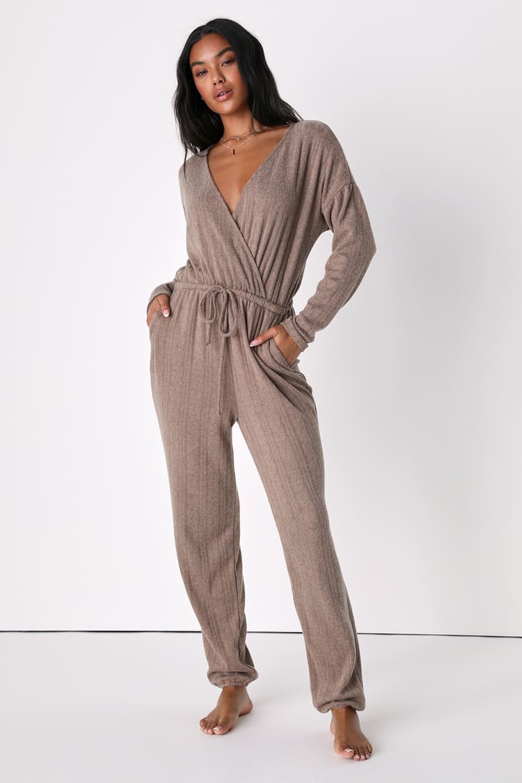Taupe Lounge Jumpsuit