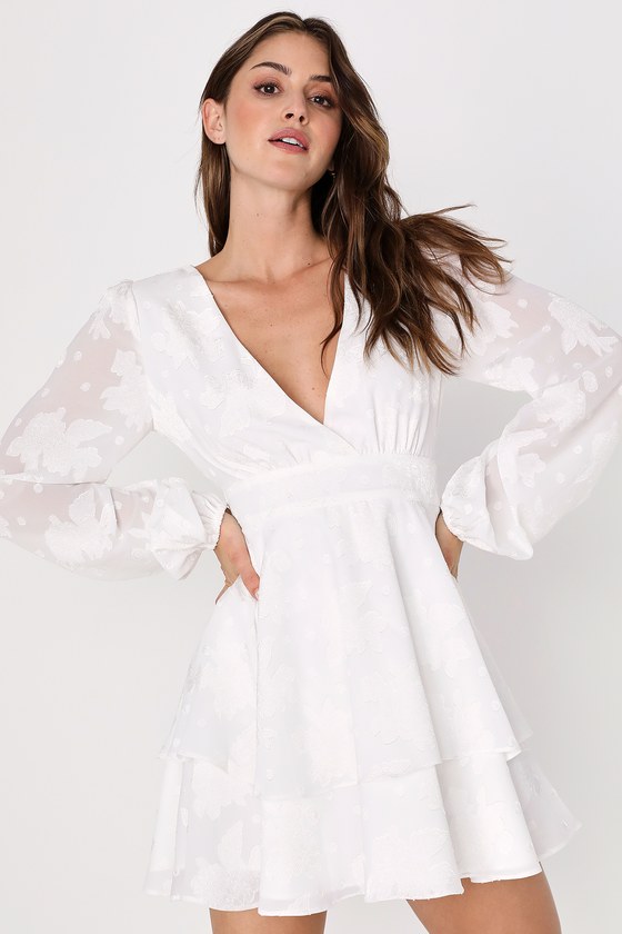White Maxi Dress - OTS Maxi Dress - Balloon Sleeve Dress - Lulus