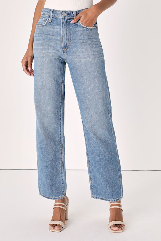 Throwback Vibes Medium Wash Denim High-Waisted Dad Jeans 4
