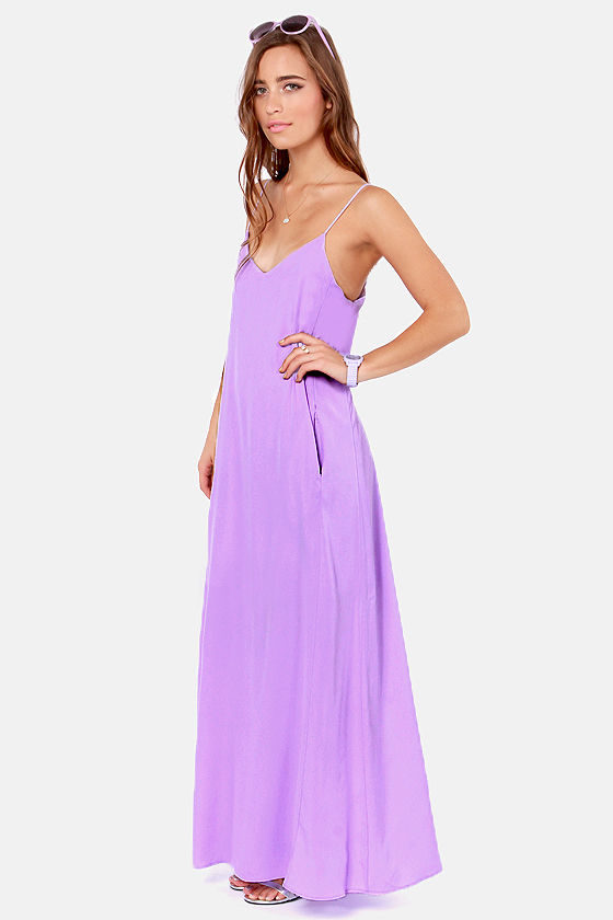 Cute Lavender Dress - Maxi Dress - $54.00
