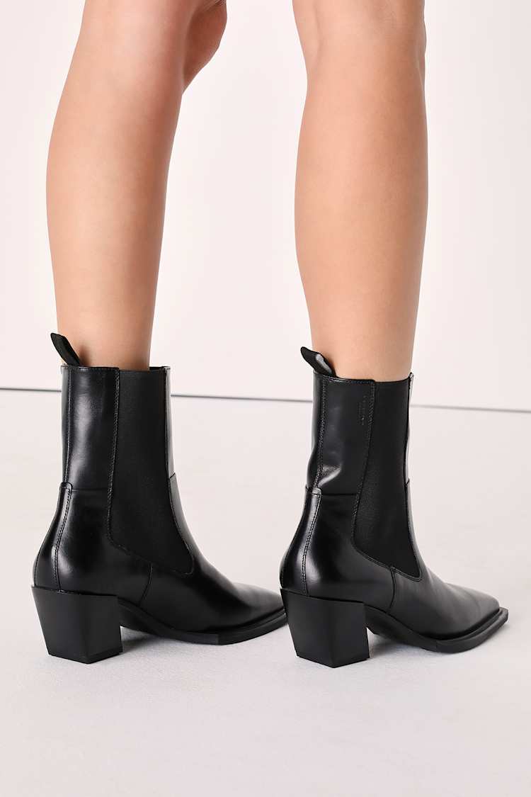 Leather Ankle Vagabond Grace Black Leather Boots Leather Vagabond