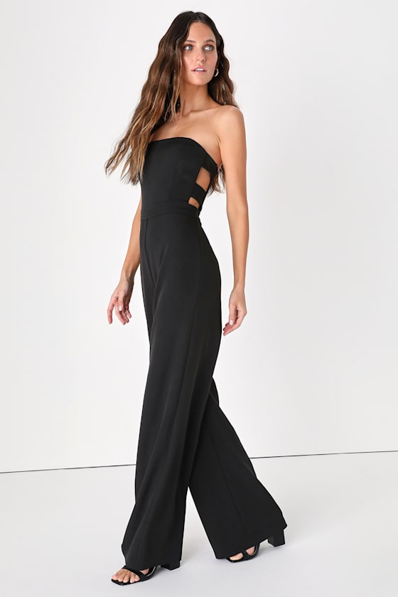 Black Jumpsuit - Sexy Black Jumpsuit - Sexy Cutout Jumpsuit - Lulus