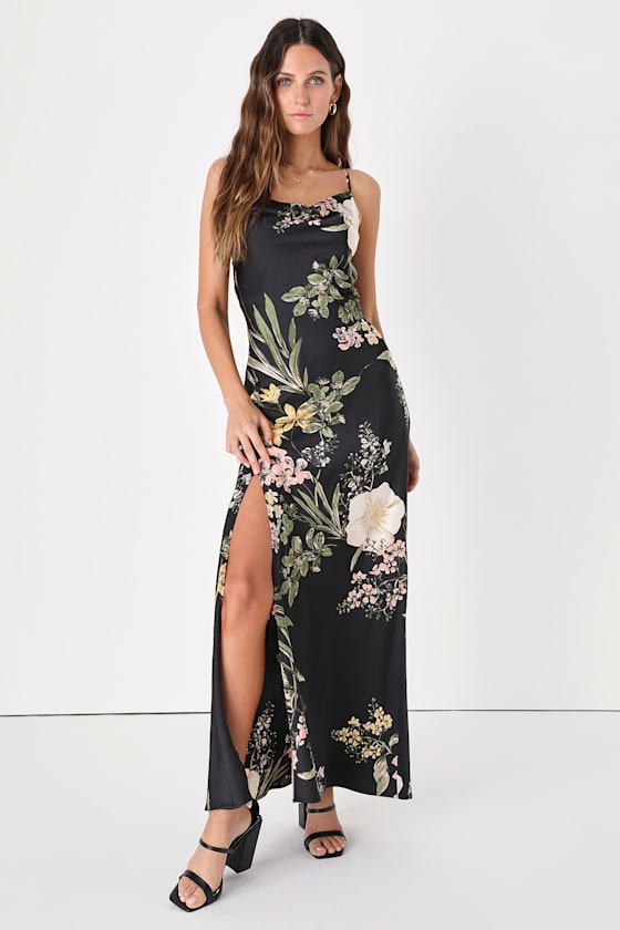 ■LOW CLASSIC■ SILKY FLORAL LAYERED DRESSBLACK LC252DR02BK bcl18286l_bkmu_back.jpg