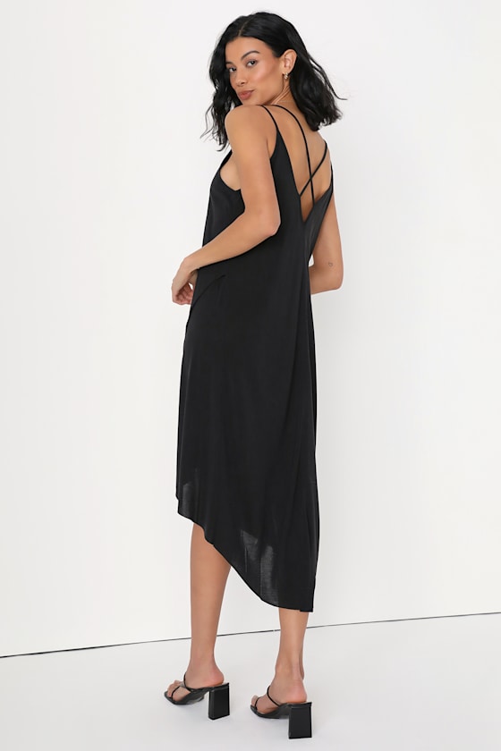 Vivo Lindi High Low Dress - Black