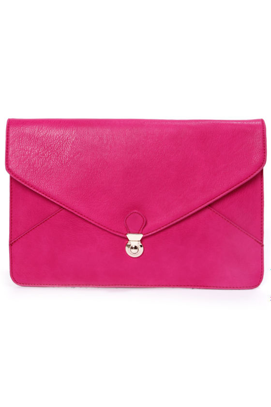 fuchsia clutch