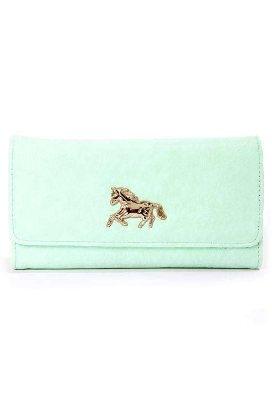 Critter-Sweet Mint Green Wallet