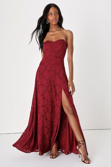 burgundy short bridesmaid dresses