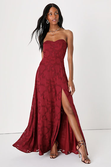 Strapless Gowns With Flowers 57250 Sherri Hill Gossip Gowns