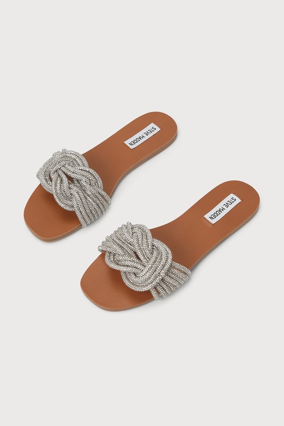 Adore Rhinestone Slide Sandals