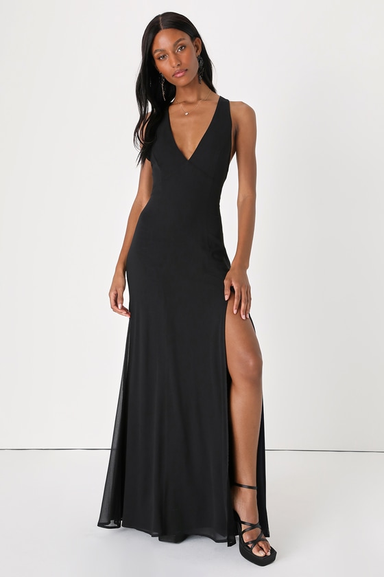 Black Strapless Velvet Evening Dresses Sleeveless Simple Elegant  Floor-Length Split Vestido de fiesta Sexy Party Ball Gown