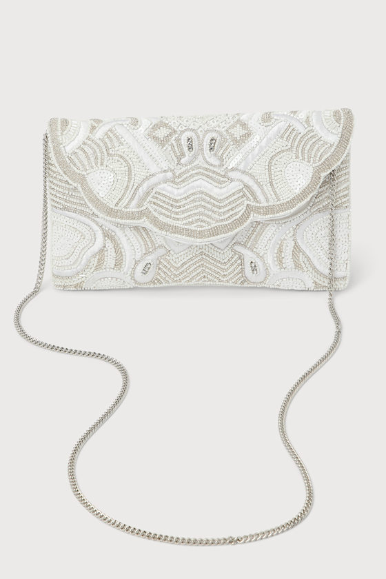 Scalloped Edge Beaded Clutch