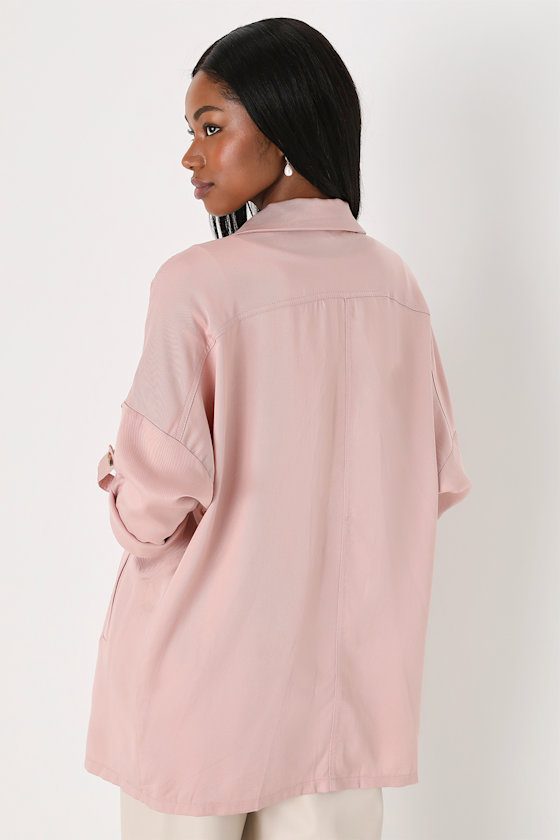 Lucky Break Blush Oversized Jacket 9