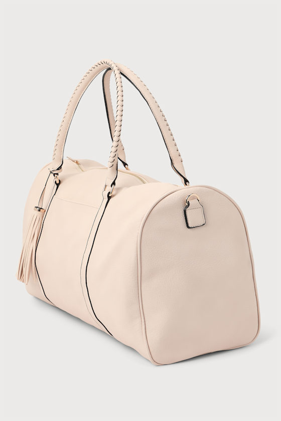 Be Right Back Cream Weekender Bag 4
