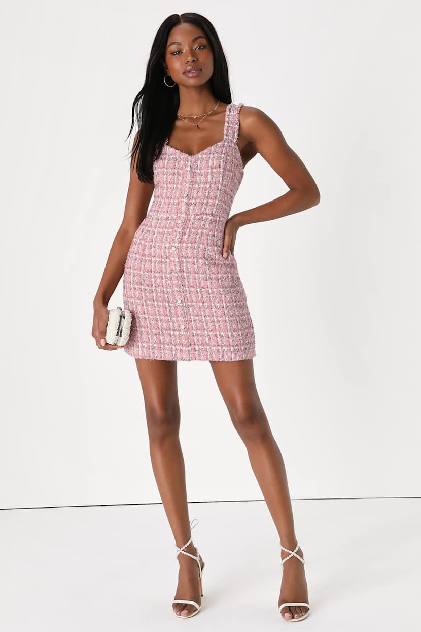 open lace back dress White Iridescent Sequin Bodycon Midi Dress main image 1