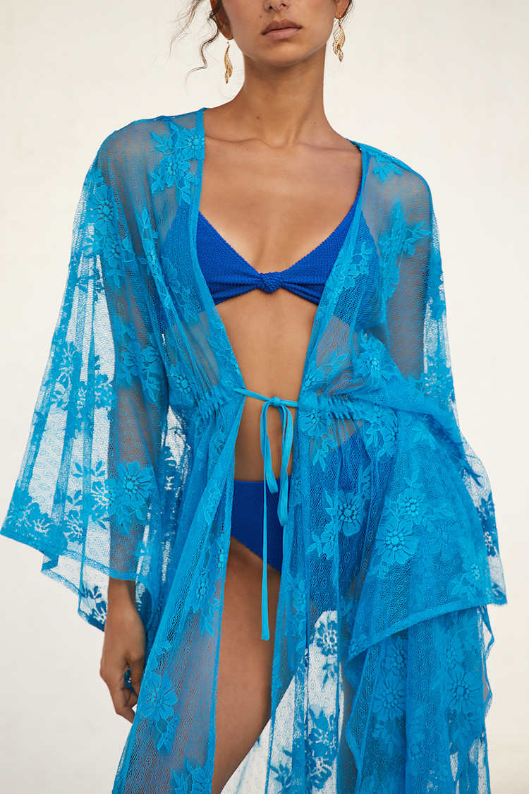 blue dress cover up VENUS Maxi Cover-Up Dress | Blue Tie Dye